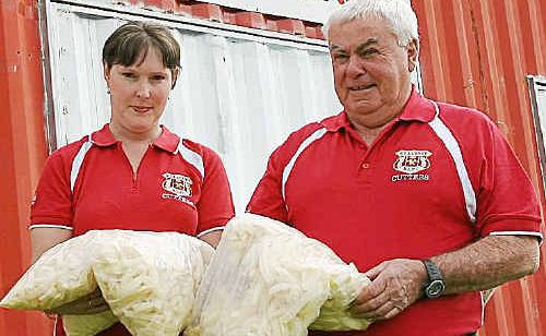 Killarney Cutters secretary Rachael McGregor and treasurer John Fields with some of the frozen food ruined after a break-in into their canteen last week. Killarney Cutters secretary Rachael McGregor and treasurer John Fields with some of the frozen food ruined after a break-in into their canteen last week.